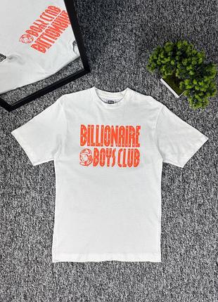 Футболка billionaire boys club белая хлопковая