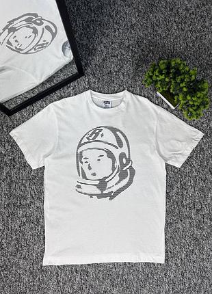 Футболка мужская billionaire boys club белая коттоновая размер л