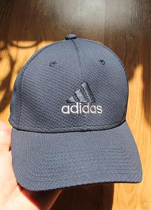 Темно-синяя унисекс кепка на большую голову бейсболка adidas l/xl