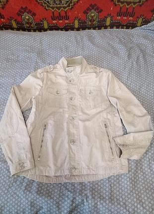 Чоловіча брендова куртка-піджак - вітровка, gas jeans premium, оригінал, р. xl