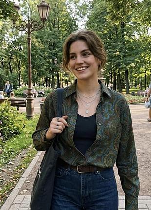 Сорочка 🦋жіноча від бренда lauren ralph lauren котон в квітковий принт