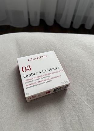 Тени для век clarins ombre 4 couleurs eye shadow palette