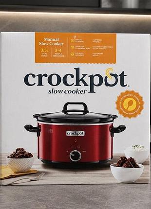 Crock-pot scv400rd-050 — це класична ручна повільноварка для тривалого тушкування страв.

місткість: 3,5 літра.