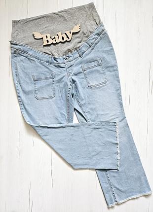 Нові джинси для вагітних xl-xxl, 48-50, німеччина, c&a, блакитні джинси для вагітних, котон