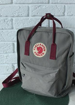 Известный вместительный рюкзак fjallraven kanken. текстиль.
