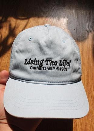 Кепка унісекс бейсболка стрівір carhartt wip appetite cap «living the life!»