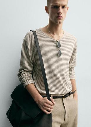 Джерси мужской в полоску зара zara l
