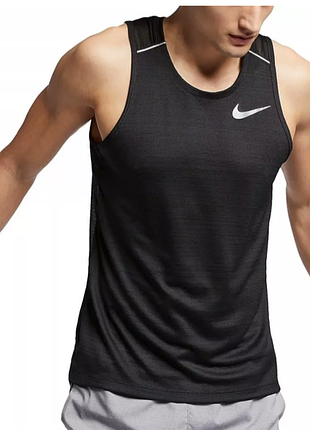 Беговая майка top nike m nk dry miler tank