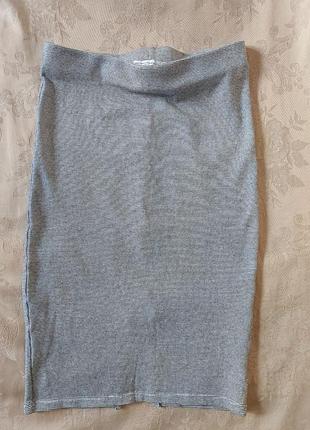 Zara хлопок юбка карандаш 8 s