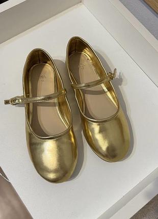 Балетки дитячі туфлі zara  34 розмір