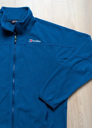 Флисовая кофта berghaus мужская, реглан, синяя, m