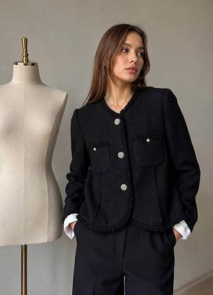 Zara твідовий жіночий жакет р. xs