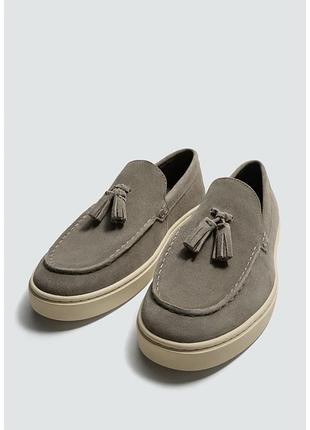 Шкіряні лофери  zara