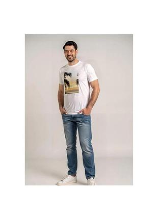 Чоловіча футболка esmara men — 100% бавовна, біла, xl