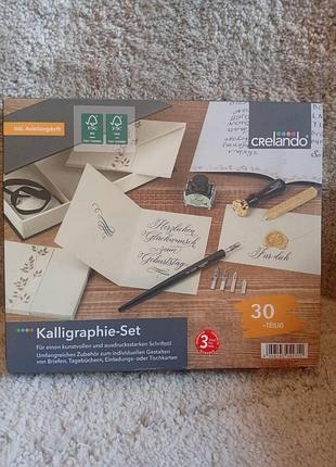 Crelando 30-piece calligraphy set — набір для каліграфії та творчості на 30 предметів.