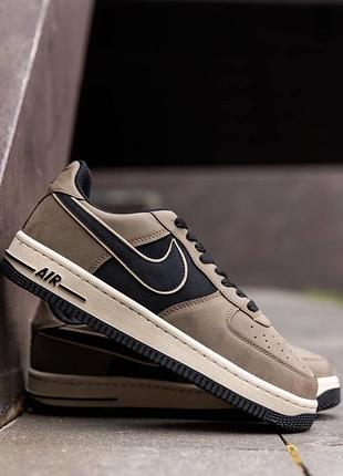 Кроссовки nike air force beige black nd