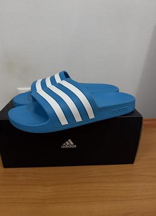 Шлепанцы adidas adilette aqua fy8047 blue, 40.5 eur, новые