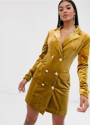 Продам вельветовое платье блейзер missguided р.38