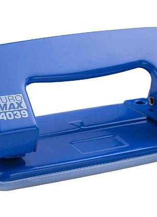 Дырокол металлический jobmax (до 10арк.) синий bm.4039-02 тм buromax