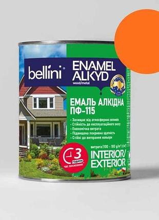 Емаль алкідна пф-115 помаранчевий 0,9кг тм bellini