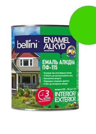 Емаль алкідна пф-115 салатний 2,8кг тм bellini