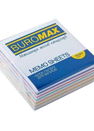 Блок паперу для нотаток зебра 80х80х30мм., не скл. bm.2253 тм buromax