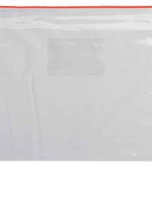 Папка-конверт а5, пласт. молния, красный bm.3947-05 тм buromax