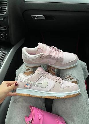 Nike dunk low teddy кросівки