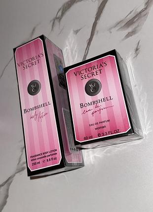 Парфумований набір 🎀bombshell victoria’s secret🎀духи 60 мл+крем для тіла бомбшел