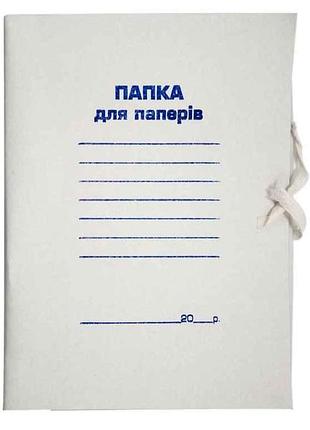 Папка на завязках jobmax, а4, картон, клеєний клапан bm.3359 тм buromax