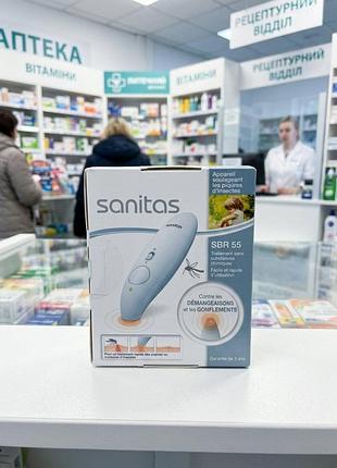 Прибор sanitas sbr 55 - это электронное устройство для облегчения последствий укусов насекомых (мошек, комаров, пуговиц, пчел или ос).
