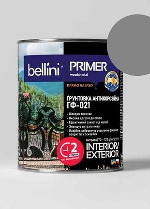 Грунтовка алкидная антикоррозионная серый 2,8кг гф-021 тм bellini