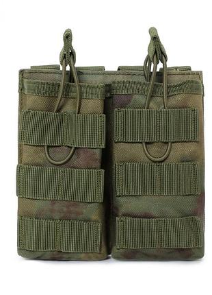 Подсумок двойной a392 molle под магазины a-tacs атакс зеленый