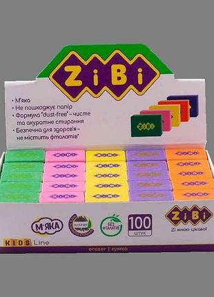 Гумка drive, 26х18х8mm, kids line (100шт/уп) zb.5420 тм zibi