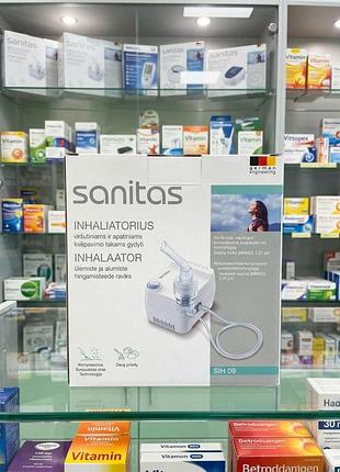 Компрессорный небулайзер (ингалятор) немецкого бренда sanitas, в том числе модель sih 09, предназначена для лечения