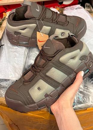 Nike air more uptempo low baroque brown