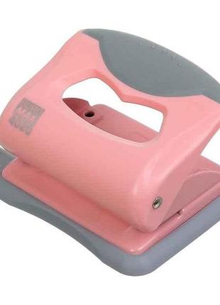 Дырокол пластиковый pastel (до 20арк.), розовый тм buromax