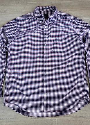 Рубашка gant the oxford gingham regular
