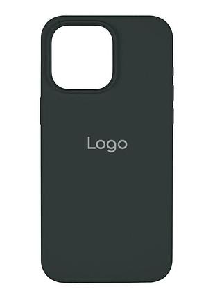 Чехол spase silicone case full size aa iphone 15 pro max atrovirens