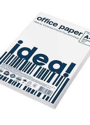 Бумага белая а4 80г/м2 80арк. тм idea!