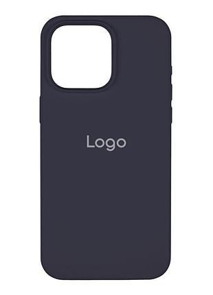 Чехол spase silicone case full size aa iphone 15 pro max dark blue