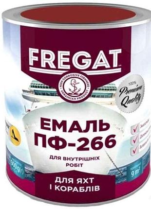 Эмаль алкидная пф-266 красно-коричневый 0,9кг для пола тм fregat