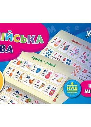 Мини-плакаты обучающие английский язык 1 класс арт.20896 тм ула