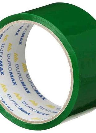 Клейка стрічка пак. 48мм x 35м, зелена bm.7007-04 тм buromax