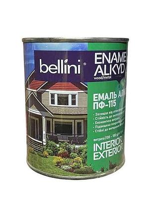 Эмаль алкидная пф-115 светло-серый 0,9кг тм bellini