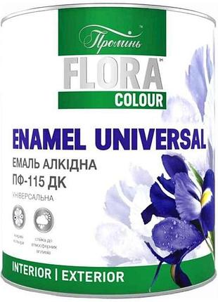 Эмаль алкидная пф-115 серый 0,9кг тм flora