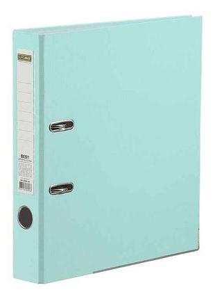 Папка-регистратор односторонний pastel а4 50/55мм (внутренний/внеш.) best мятный bm.3022-38c тм buromax