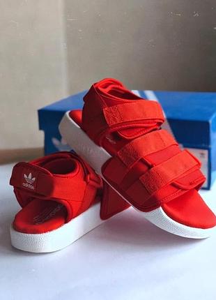 Женские босоножки адидас адилетте стильные повседневные adidas adilette 1.0 red 37