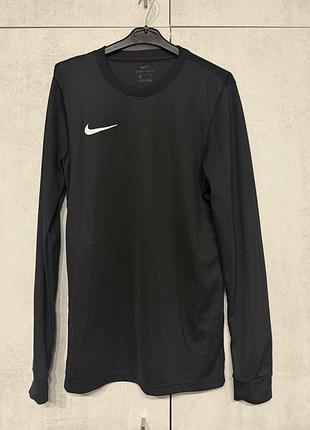 Лонгслів чорний nike dri-fit