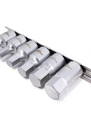 Набор головок 6-гранных для маслосливных пробок, 6 предметов, 1/2"(8,10,12,14,17,19мм) rockforce rf-4063